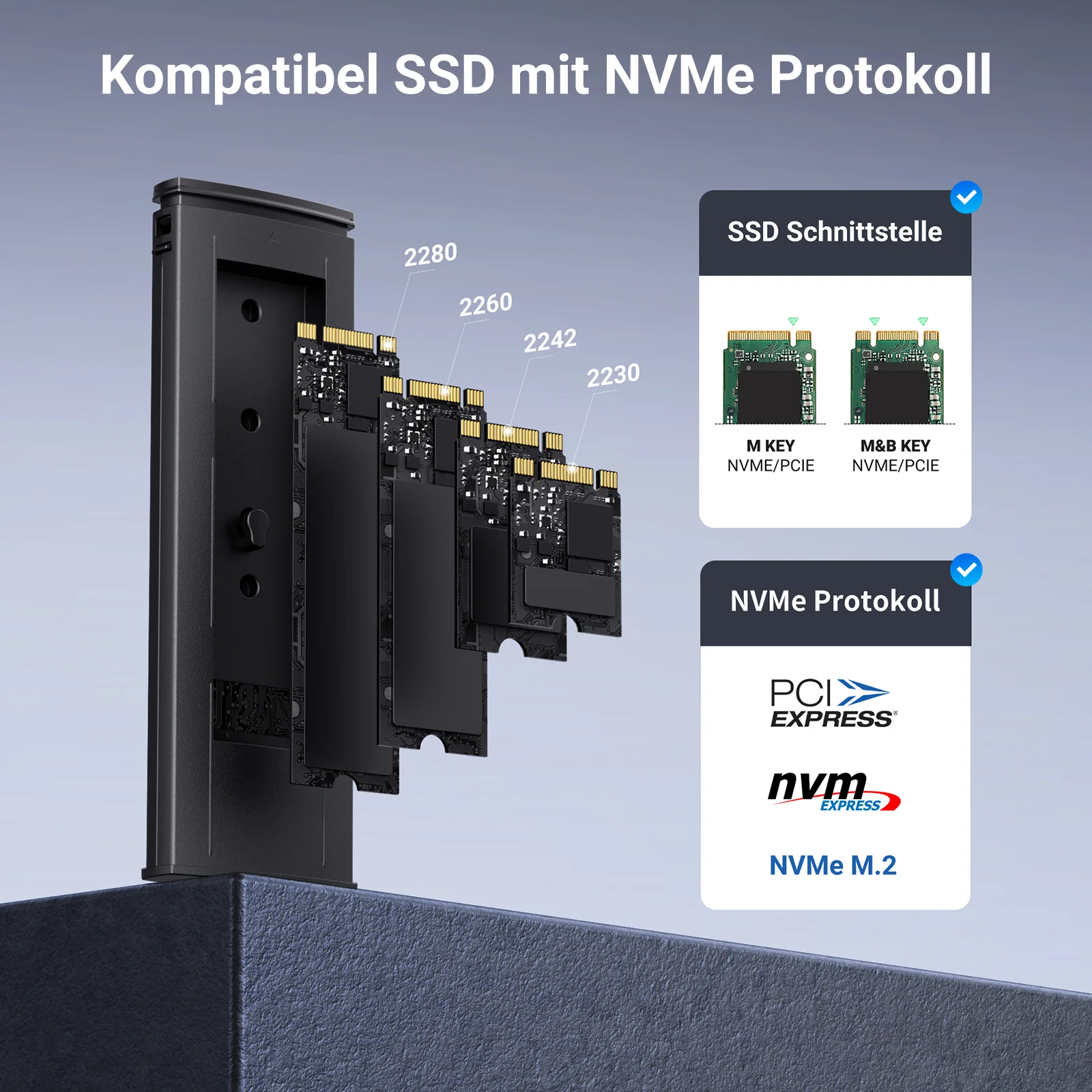M.2 NVMe SSD Gehäuse-Adapter - Image 3