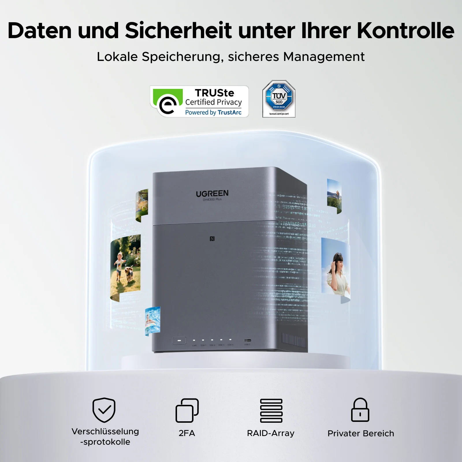UGREEN NASync DH4300 Plus 4-Bay 128TB NAS - Image 7