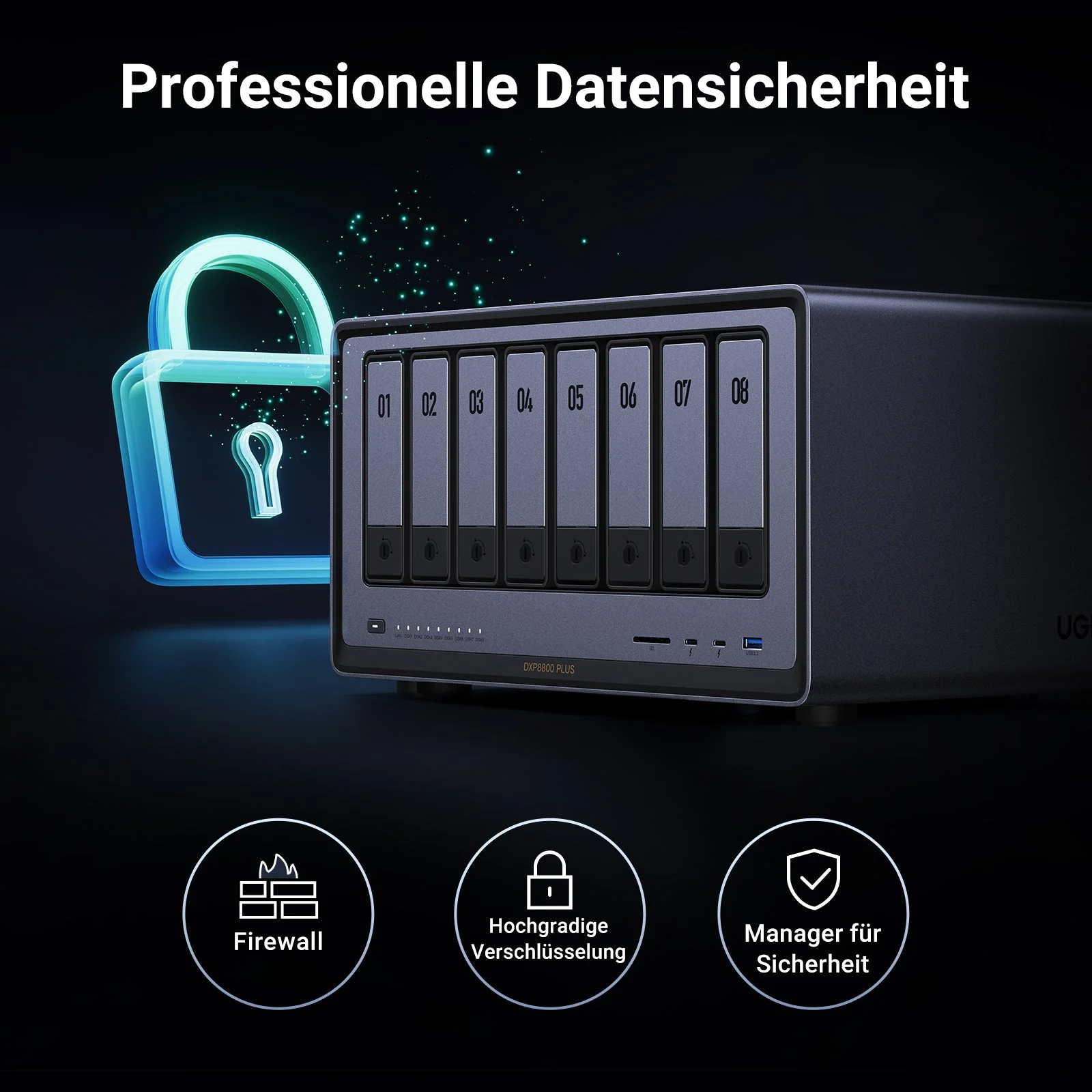 UGREEN NASync DXP8800 Plus 8-Bay 272TB NAS - Image 7