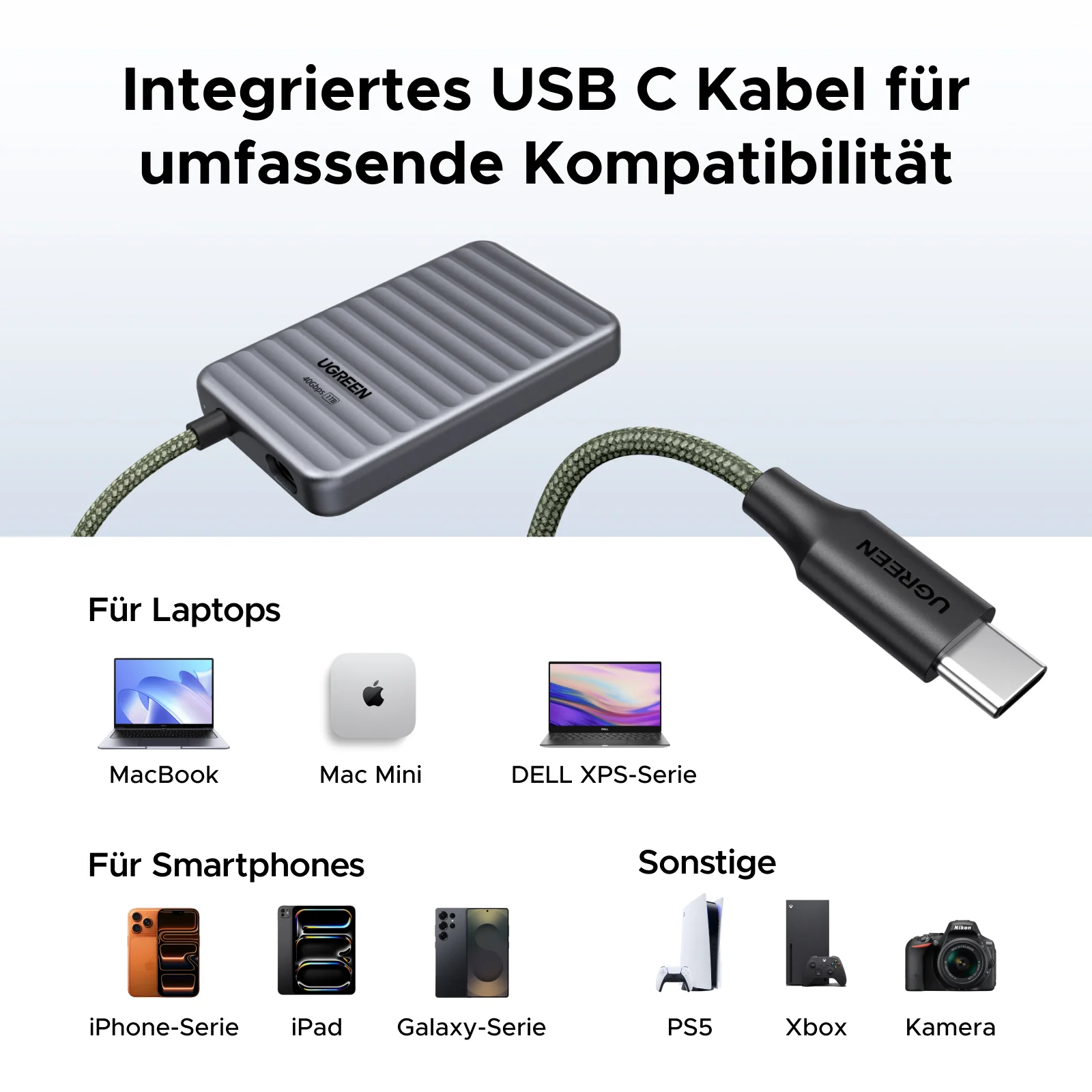 UGREEN NeoDrive Go D710 40Gbps Externe SSD (1TB) - Image 11